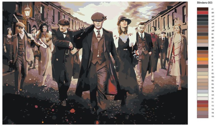 Картина по номерам «Острые козырьки: Семья Шелби» — картинка 2