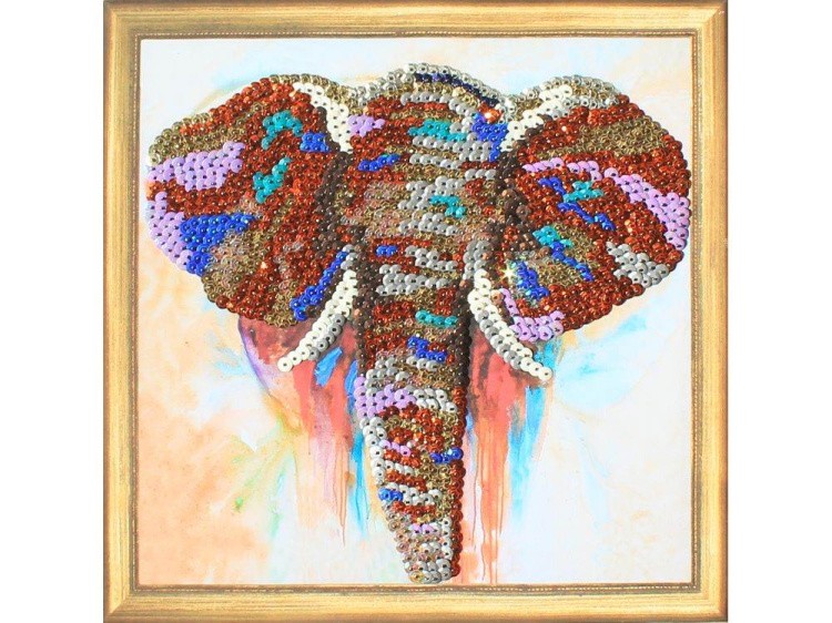 Мозаика из пайеток «Слон» — картинка 2