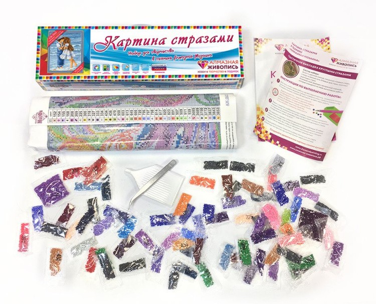 Алмазная вышивка «Встреча на берегу» — картинка 3