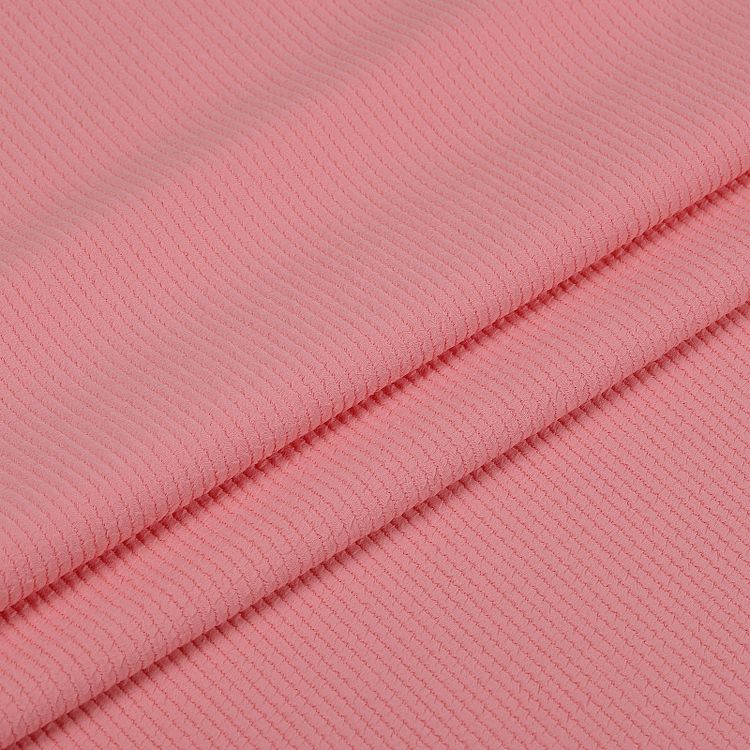 Ткань трикотажная Бифлекс жатка, 6 м, ширина 150 см, 240 г/м², цвет: 14 персиковый, TBY — картинка 5