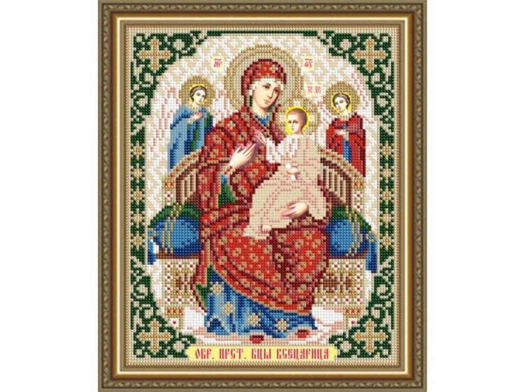 Рисунок на ткани «Всецарица Образ Пресвятой Богородицы»