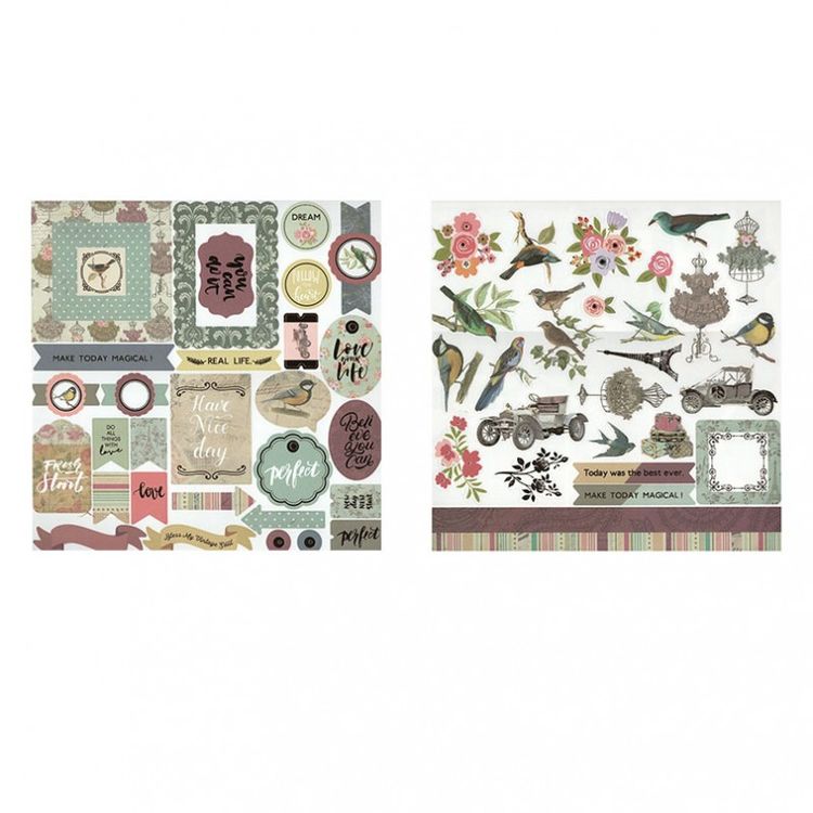 Набор бумаги для скрапбукинга «Модерн» 30,5x30,5 см — картинка 18