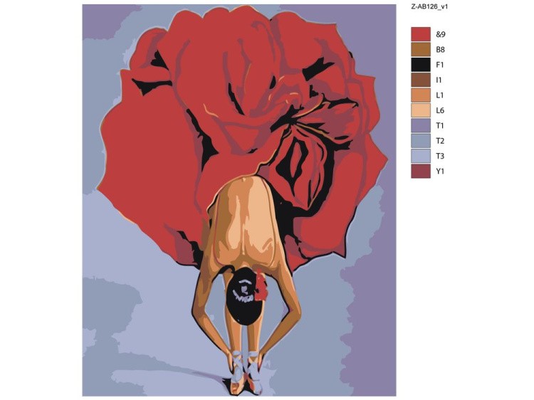 Картина по номерам «Цветочный поклон» — картинка 2