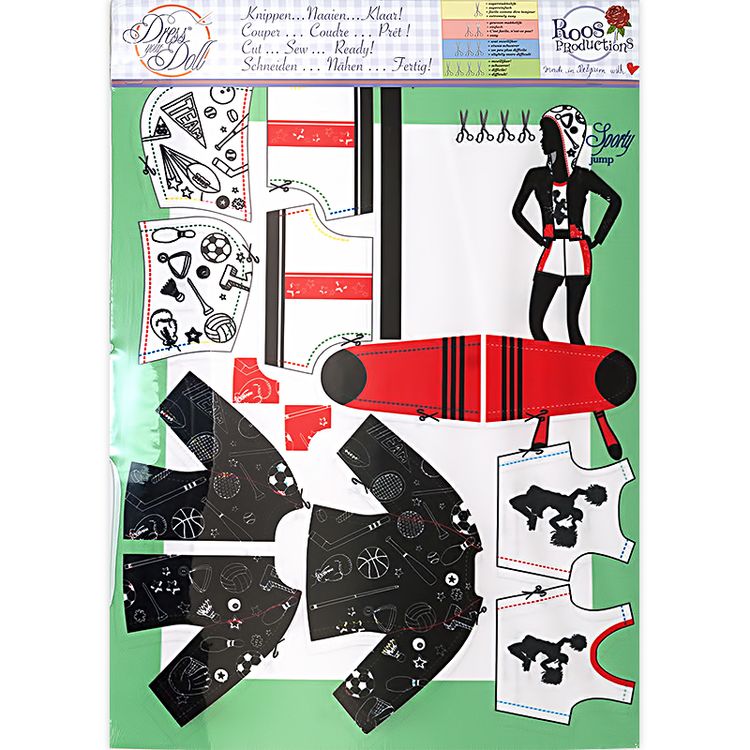 Набор для шитья «Одежда для кукол Sporty Jump №4» — картинка 2