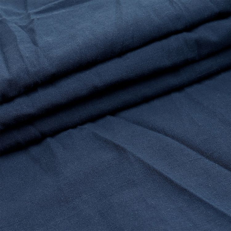 Ткань Хлопок крэш, 1 м х 150 см, 90 г/м², цвет: темно-синий, TBY — картинка 2