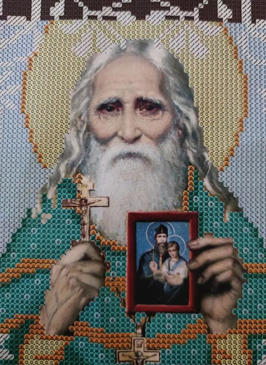 Рисунок на ткани «Святой старец Николай Гурьянов» — картинка 4