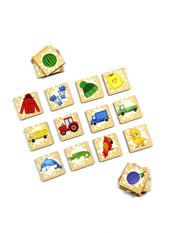 Развивающее пособие из дерева. Досочки «Ассоциации-3» — картинка 2