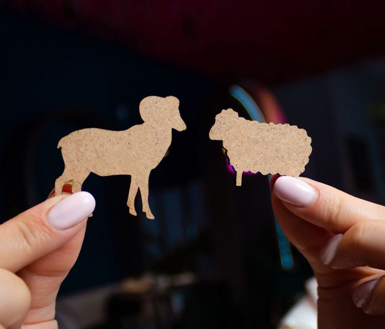 Деревянный, фигурный пазл EWA «Горный Баран L», 40x55 см — картинка 4