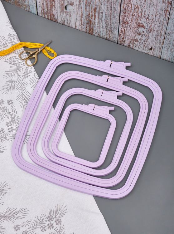 Пяльцы пластиковые прямоугольные с винтом №4, 25х28 см, Nurge — картинка 3