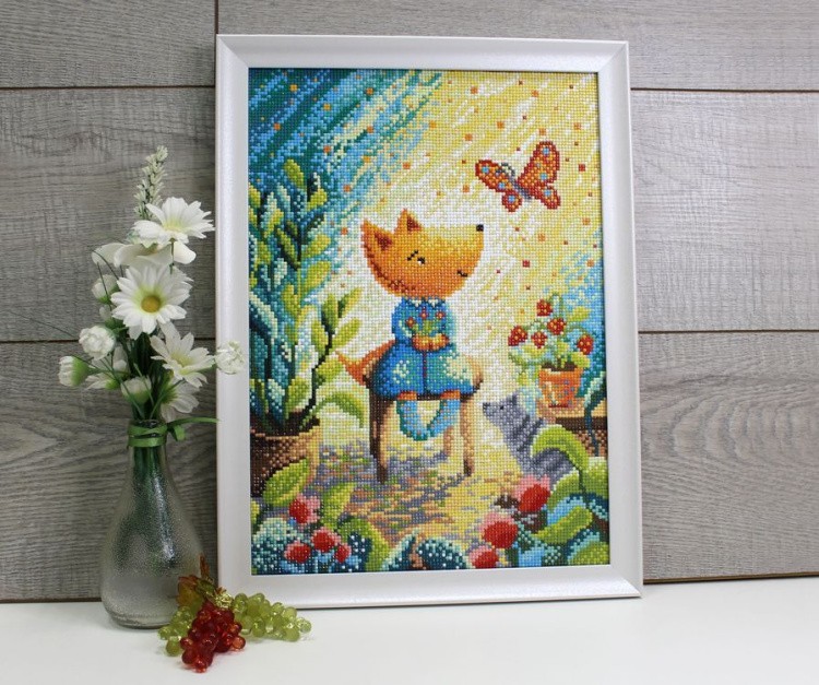 Алмазная вышивка «Лисичкин сад» — картинка 2