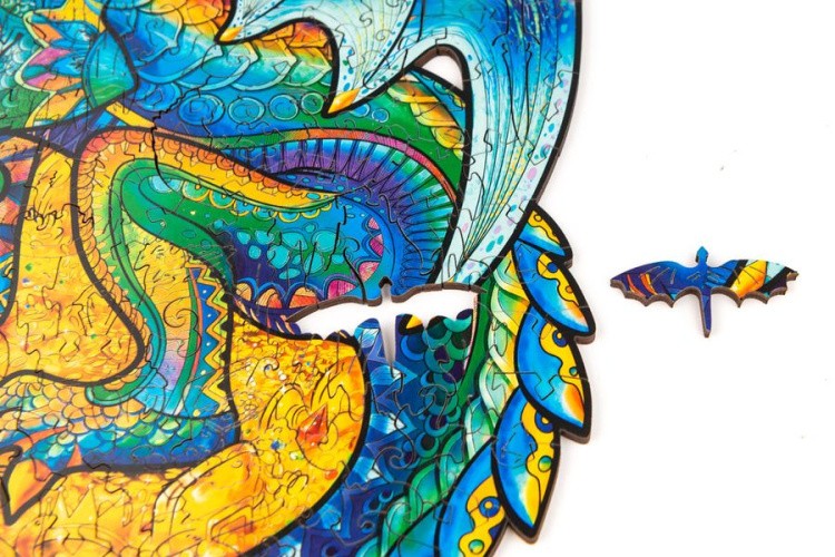 Деревянный пазл Unidragon «Оберегающий Дракон», размер M (А4) — картинка 5