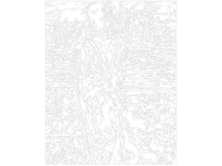 Картина по номерам «Красное платье» — картинка 3