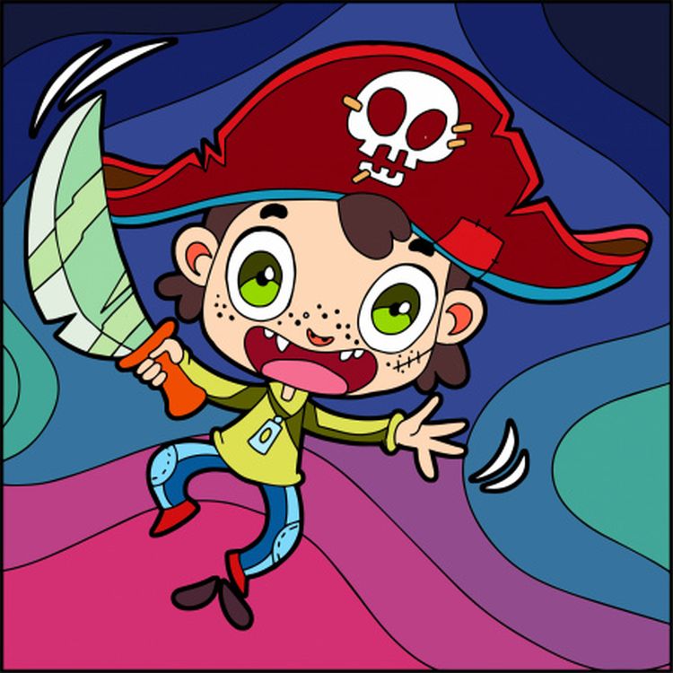 Картина по номерам «Пират»