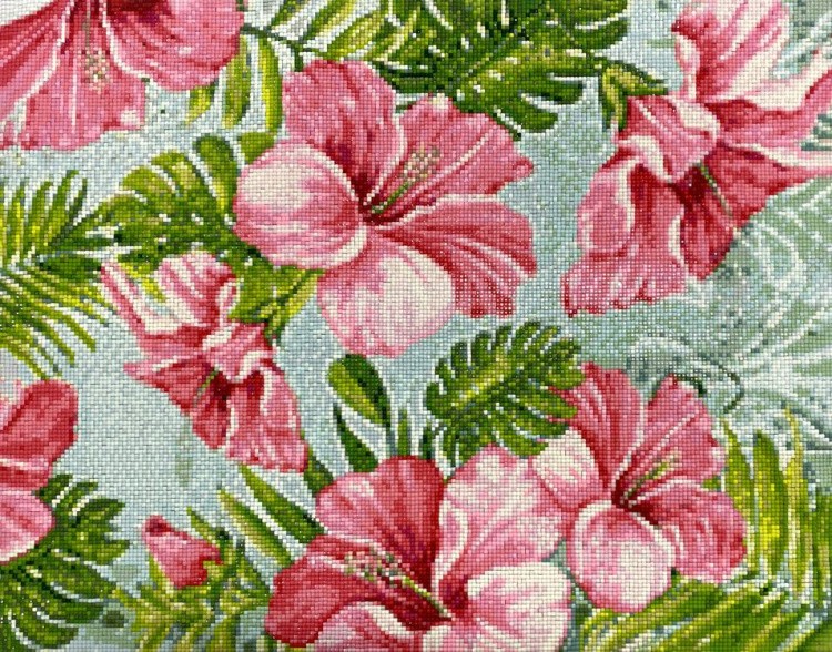 Алмазная вышивка «Цветные тропики» — картинка 2