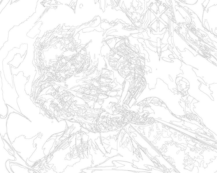 Картина по номерам «Берсерк Berserk манга аниме: Гатс 40x50» — картинка 3