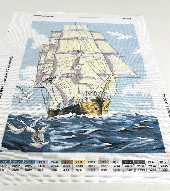 Рисунок на ткани «Попутный ветер» — картинка 3