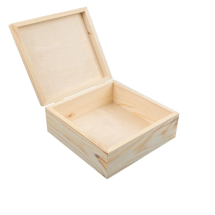 Заготовка для декорирования Mr. Carving «Шкатулка» сосна, 20 x 20 x 9 см — картинка 2