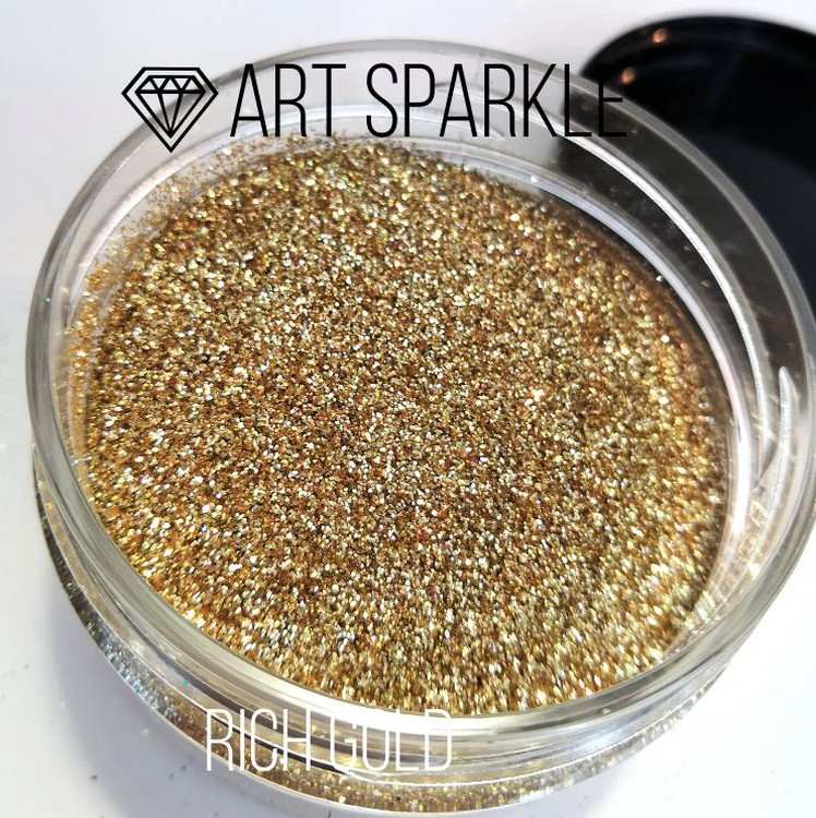 Глиттер мелкий Rich Gold, 50 г, Craftsmen.store — картинка 2