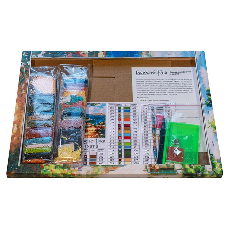 Алмазная вышивка «Улочка к морю» — картинка 3