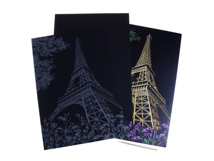 Скретч-картина «Paris» (цветная) — картинка 3