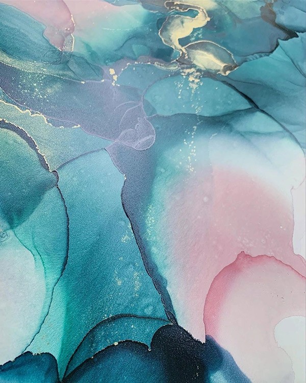 Набор для создания картин в стиле INK ART «Сакура» (без фена) — картинка 5