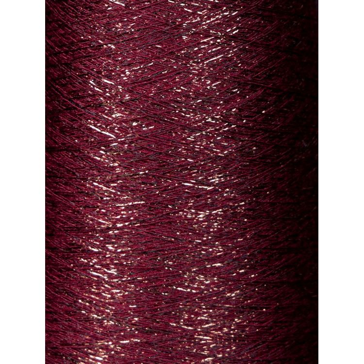 Пряжа бобинная OnlyWe (В57), бордовый с бордовым люрексом, 1 шт., 50 г — картинка 2