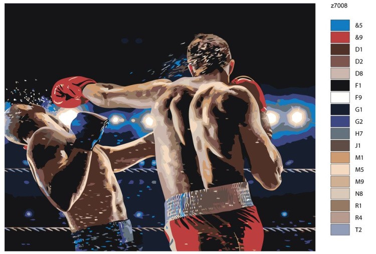 Картина по номерам «Бокс» — картинка 2