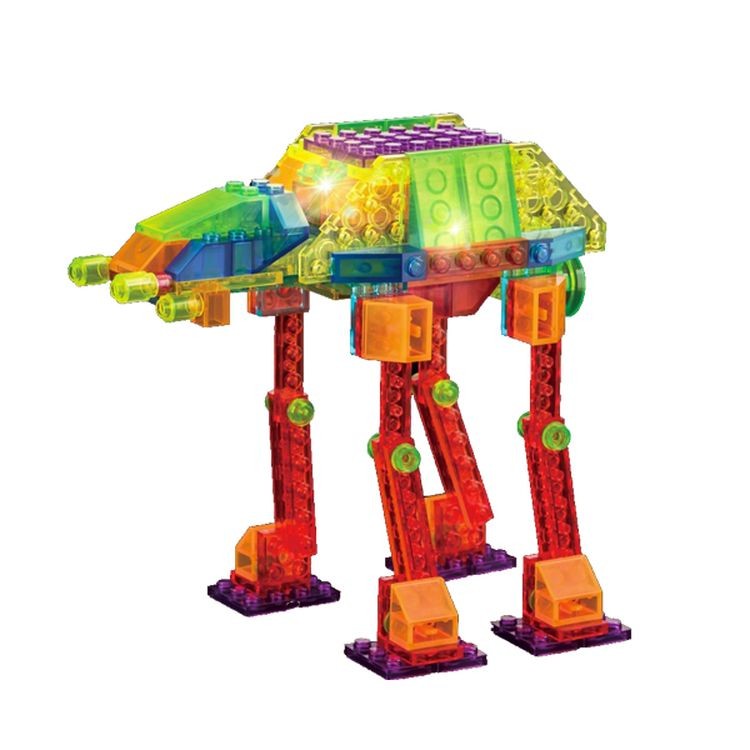 Светящийся конструктор CRYSTALAND «Шагающий луноход 6 в 1» — картинка 3