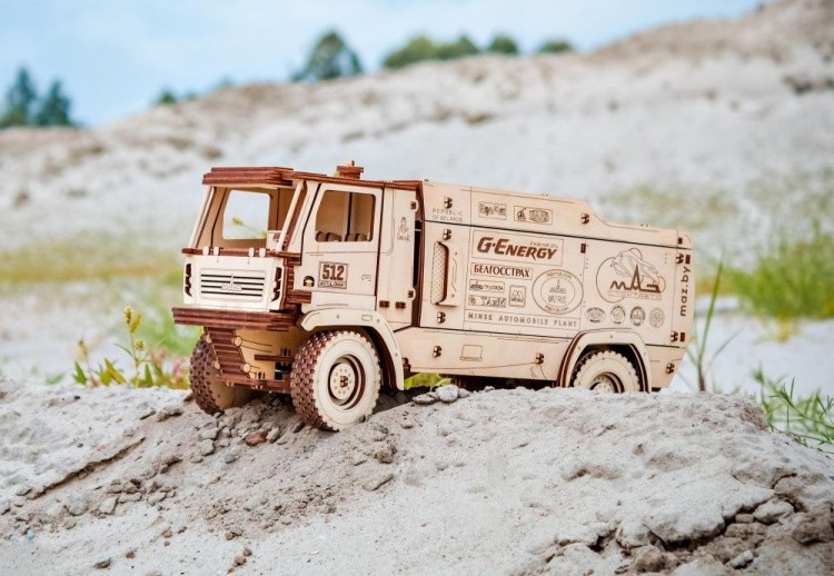 Конструктор из дерева «МАЗ-5309RR 1:20», Eco Wood Art — картинка 6