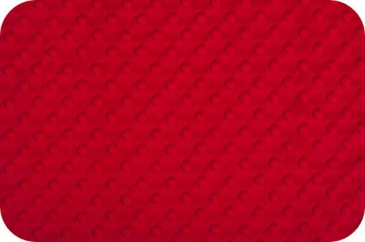 Плюш CUDDLE DIMPLE, 48x48 см, 455 г/м2, 100% полиэстер, цвет: RED, Peppy