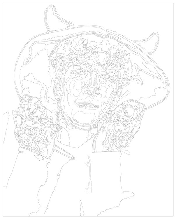 Картина по номерам «Рэпер Soda Luv Сода Лав в капюшоне 2» — картинка 3