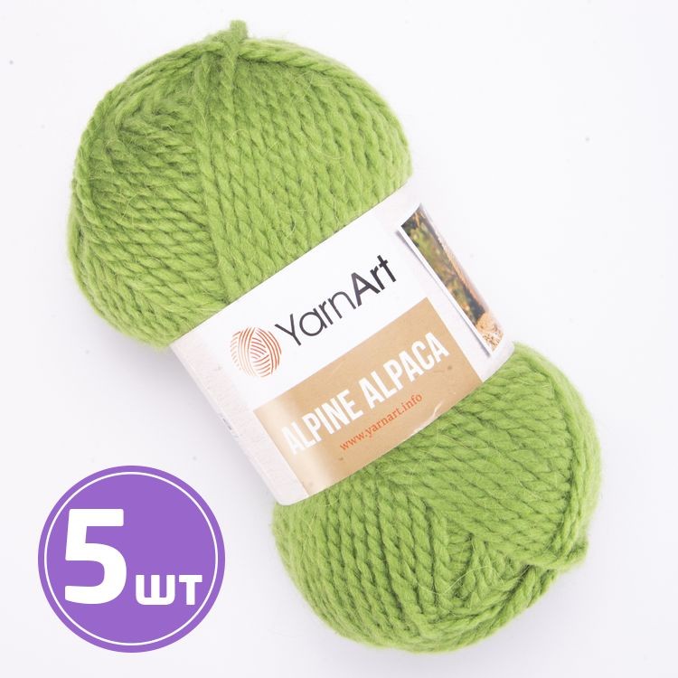 Пряжа YarnArt Alpine Alpaca (449), аспар, 5 шт. по 150 г