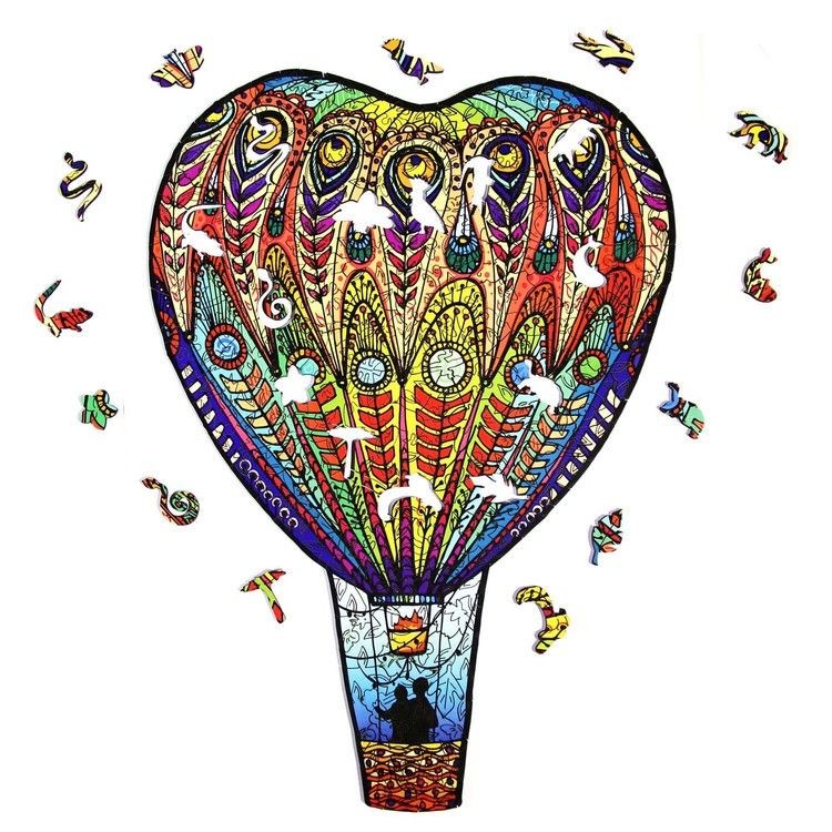 Деревянные пазлы XL «Влюбленный полет» — картинка 2