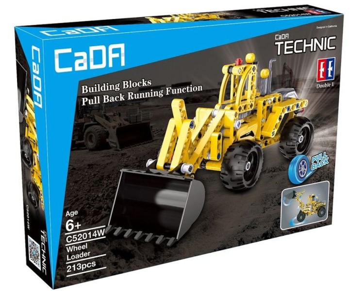 Конструктор Cada Technics погрузчик c инерционным механизмом, 213 деталей — картинка 3