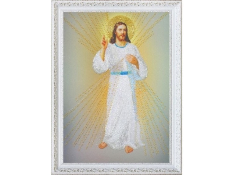 Набор для вышивания бисером «Иисус, уповаю на Тебя»