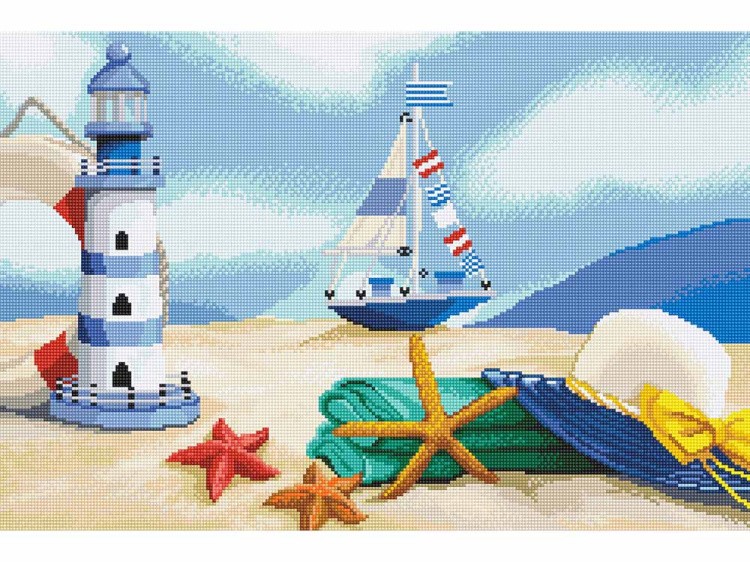 Алмазная вышивка «Мечты о море» — картинка 2