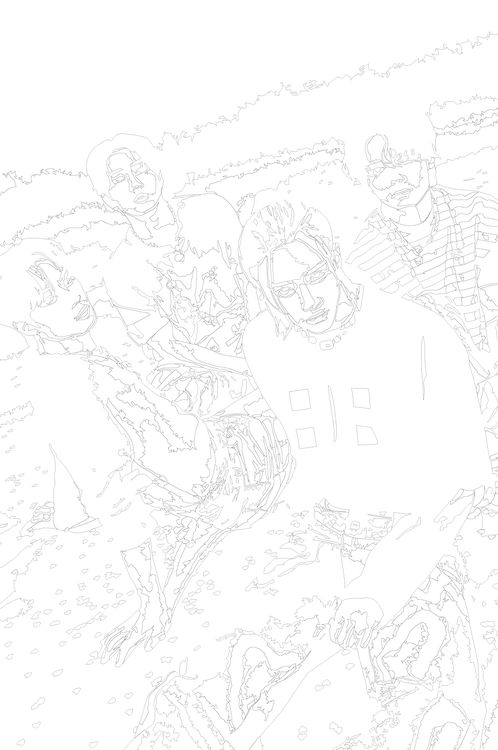 Картина по номерам «Stray Kids Стрей Кидс: Группа 3» — картинка 2