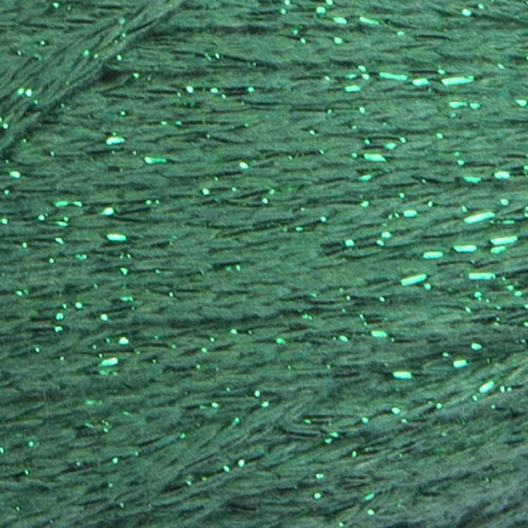 Пряжа YarnArt Macrame Cotton Lurex (Макраме Коттон Люрекс) (728), зеленый-зеленый, 5 шт. по 250 г — картинка 2