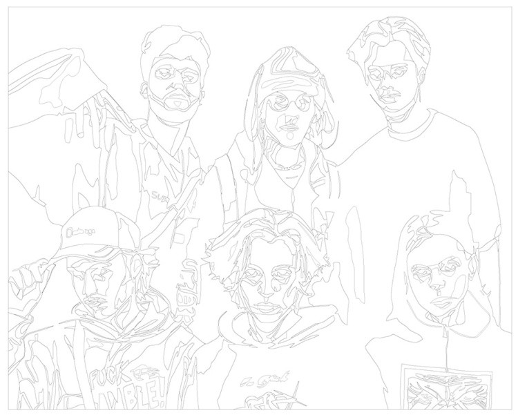 Картина по номерам «Твич стримеры Хазяева: Сквад Арт» — картинка 3