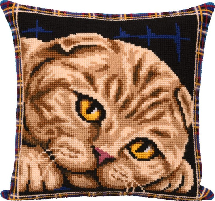 Набор для вышивания «Подушка. Шотландская кошка»