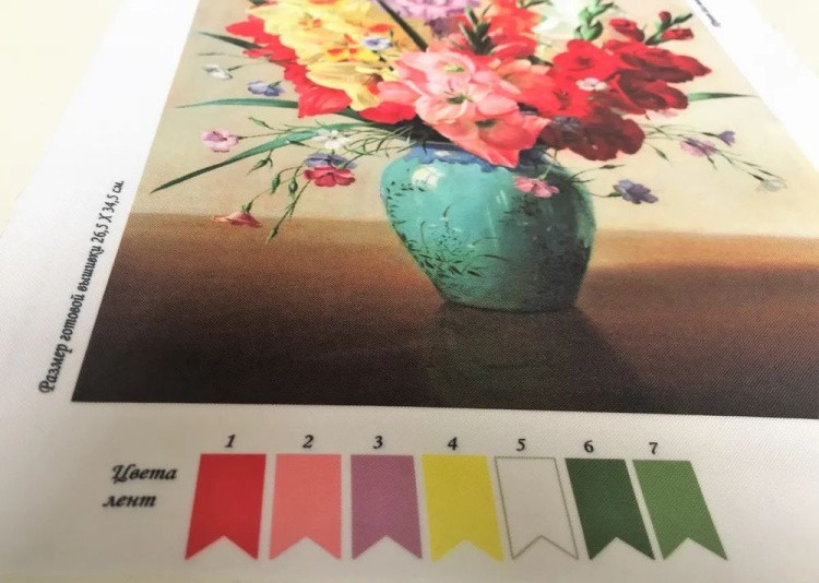 Рисунок на ткани «Гладиолусы» — картинка 2