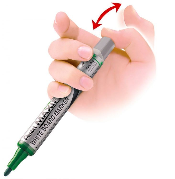 Маркер для доски Maxiflo, 4 мм, перо пулеобразное, цвет: фиолетовый, Pentel — картинка 2