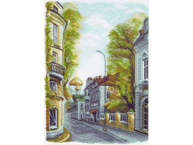 Рисунок на канве «Гагаринский переулок»
