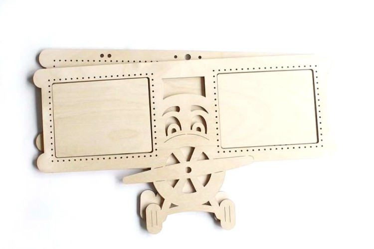 Рамка «Самолет», двойная, 10x13 см — картинка 2