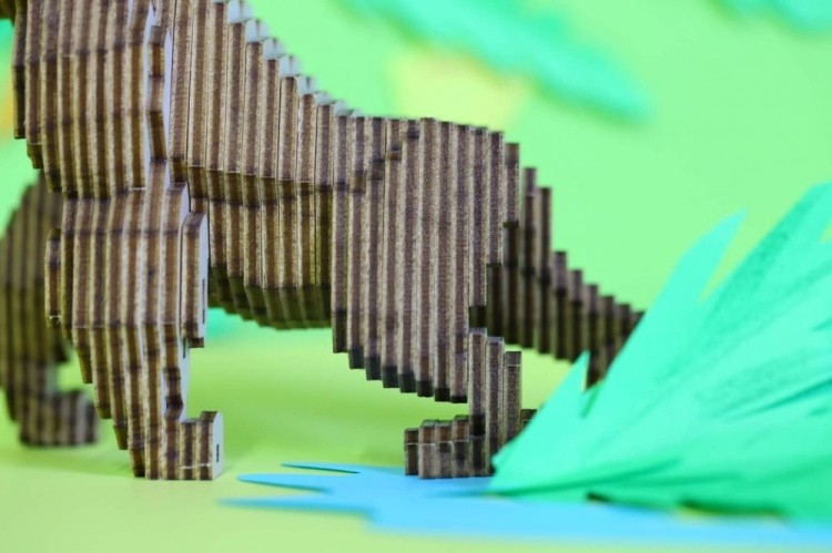 Конструктор из дерева «Горилла с набором карандашей», UNIWOOD — картинка 5