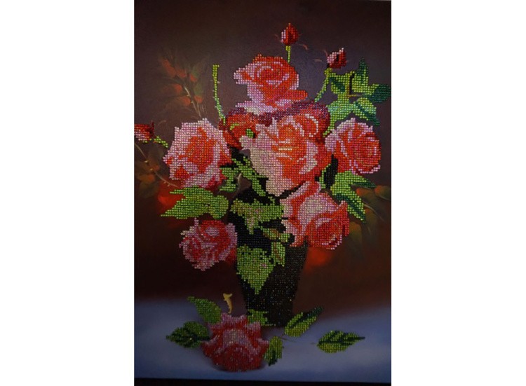 Алмазная вышивка «Букет роз» — картинка 4