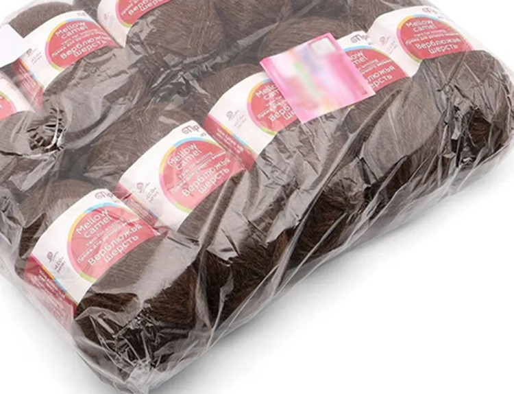 Пряжа из Троицка Верблюжья шерсть (251), коричневый, 5 шт. по 100 г — картинка 4