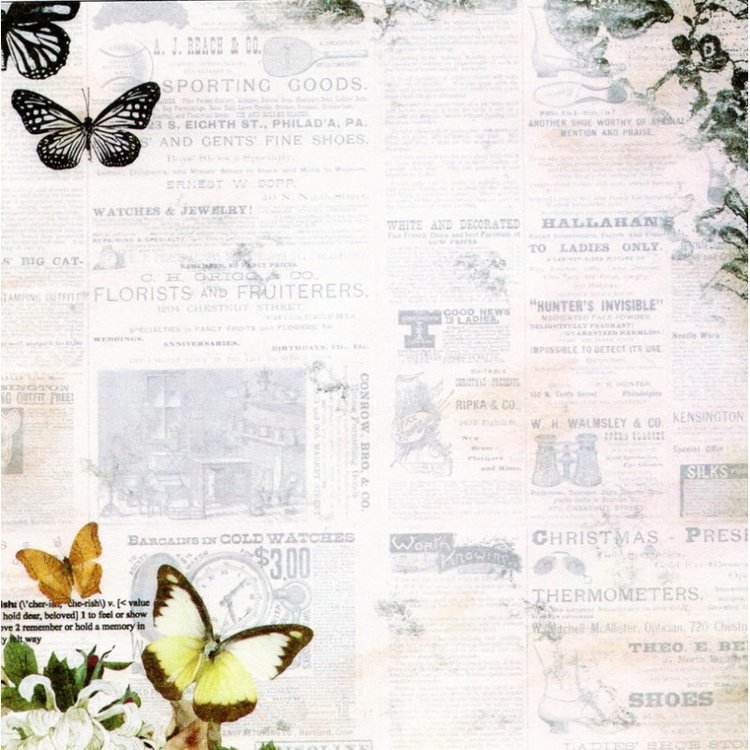 Набор бумаги «Силуэт бабочки» — картинка 21