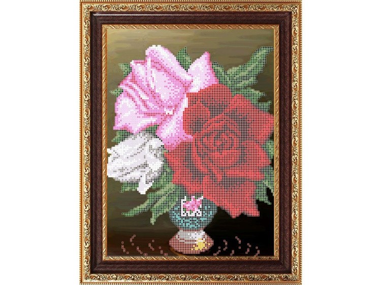 Рисунок на ткани «Розы 3»