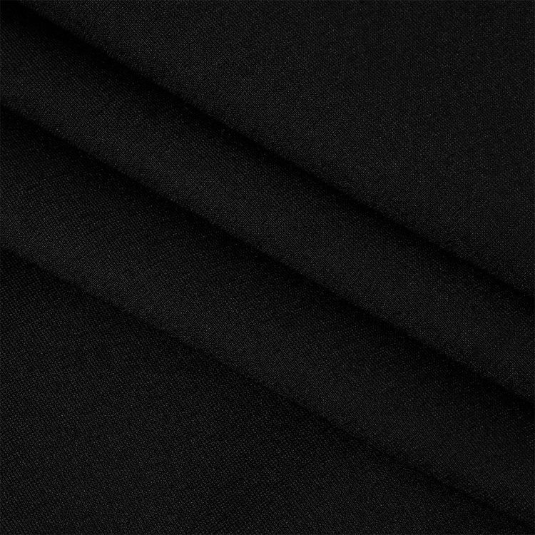 Ткань Джерси, 5 м x 155 см, 350 г/м², цвет: черный, TBY — картинка 3